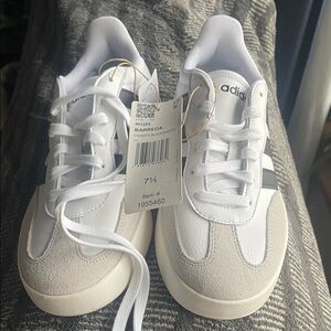 Adidas Women's Athletic Shoes in White and Cream